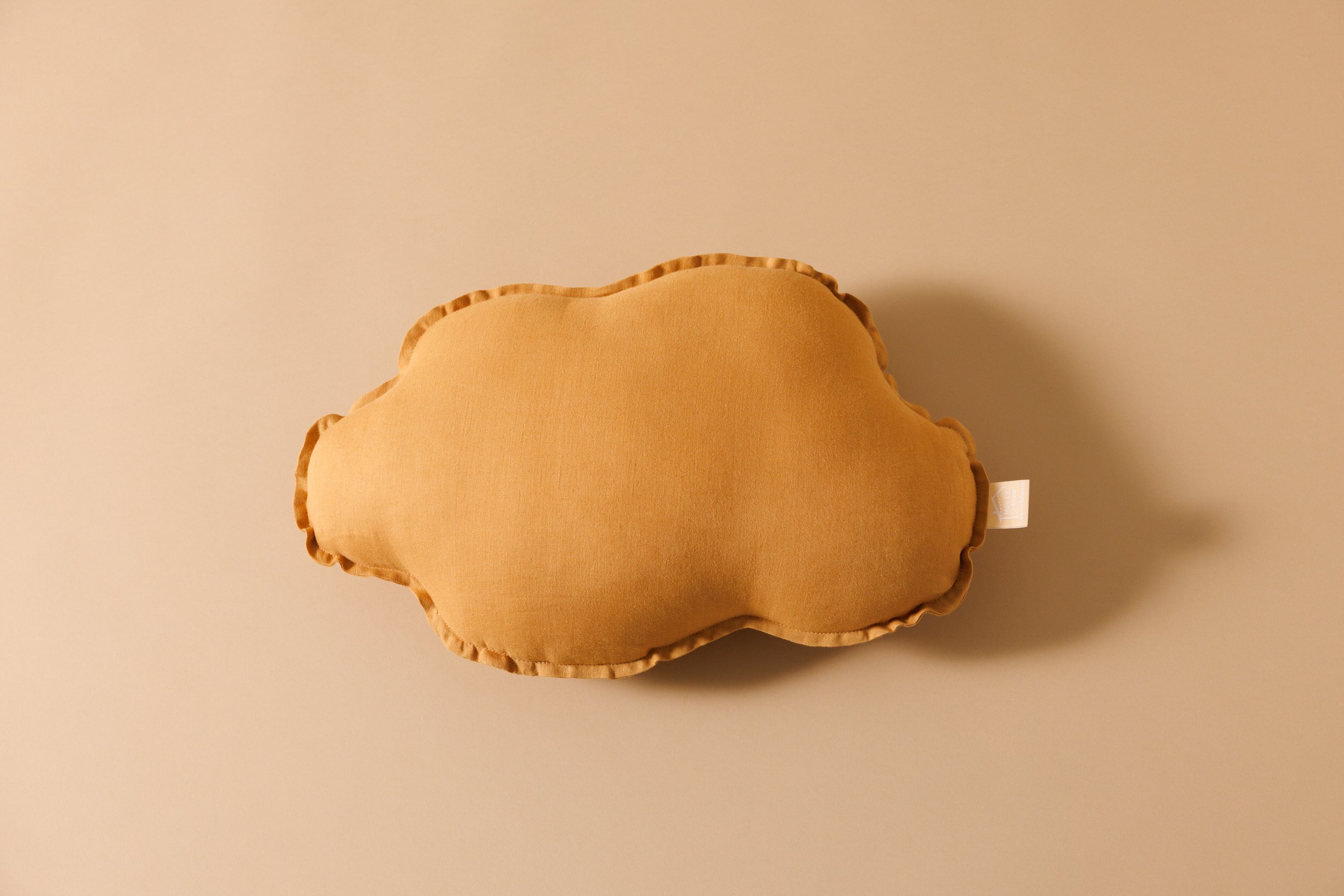 Saldi Estivi - Cuscino Nuvola in Lino Caramello