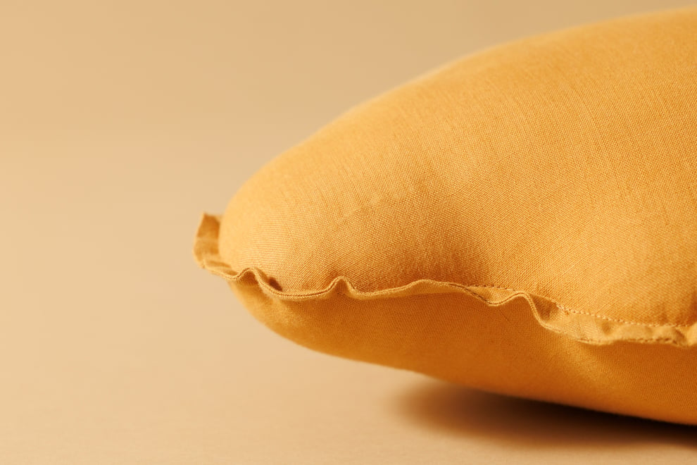 Caramel Cloud Linen Cushion