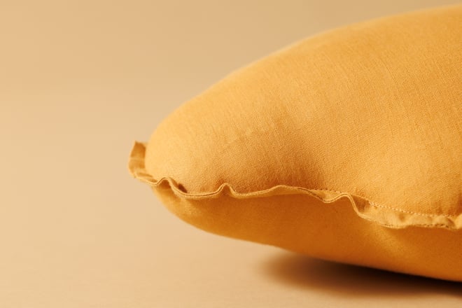 Cuscino Nuvola in Lino Caramello