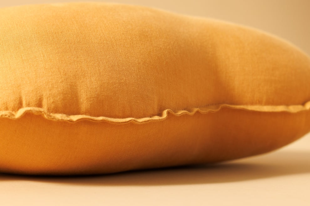 Caramel Cloud Linen Cushion