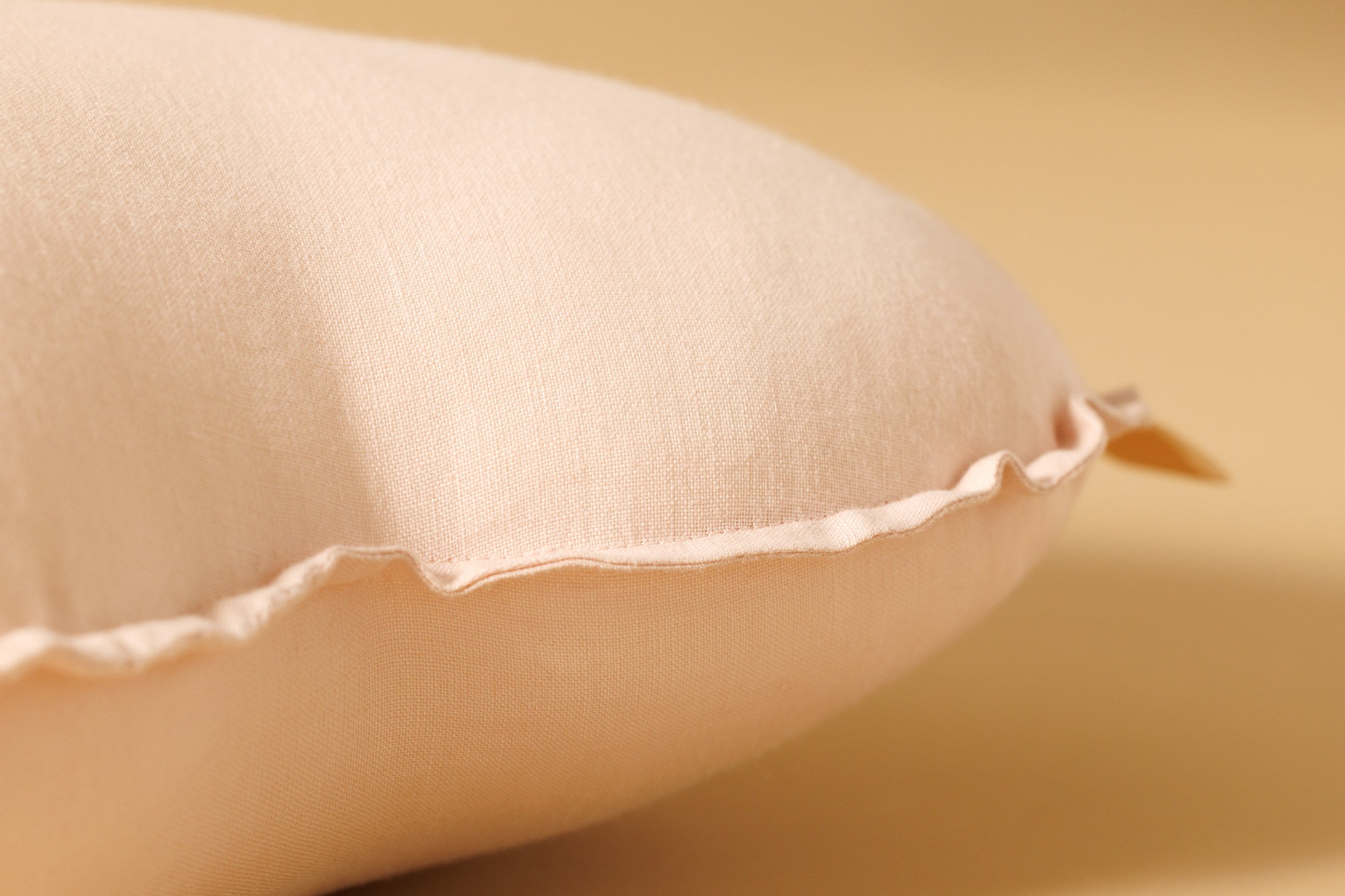 Dusty Pink Cloud Linen Cushion