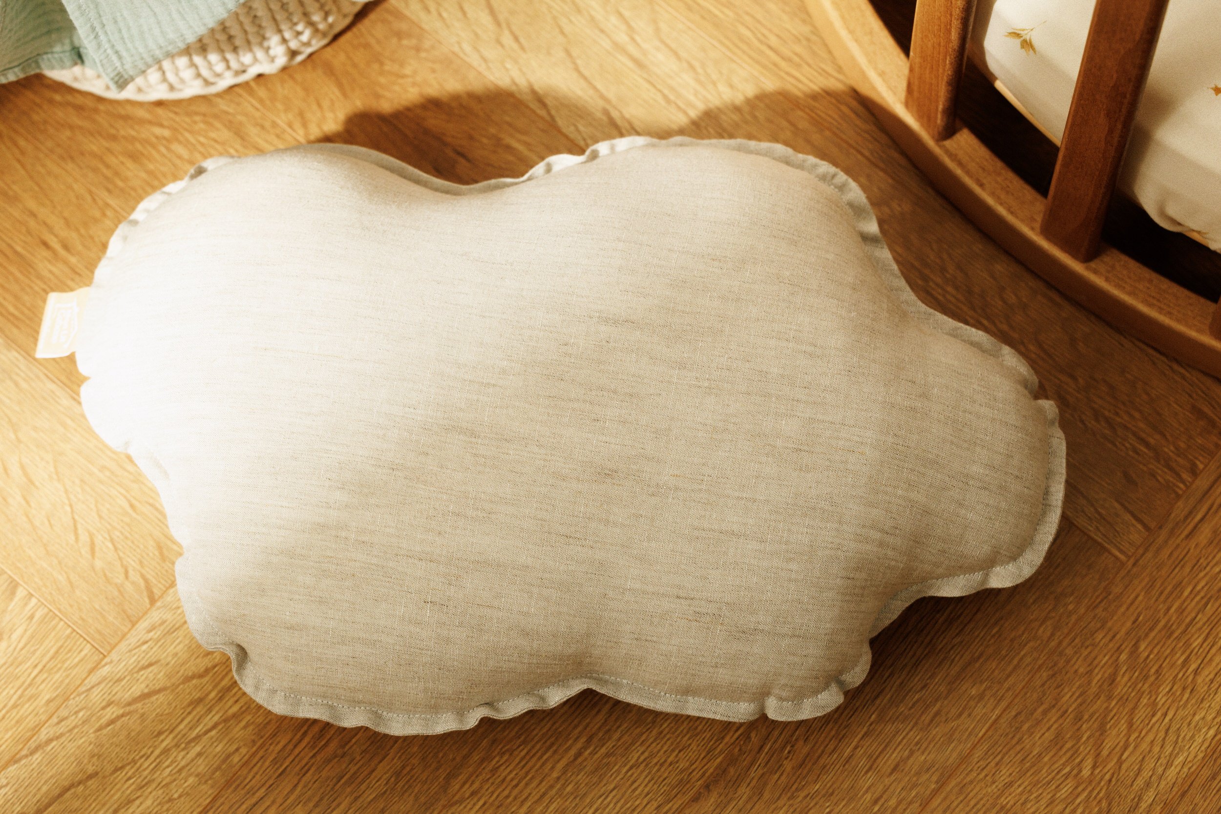 Coussin Nuage en Lin Naturel