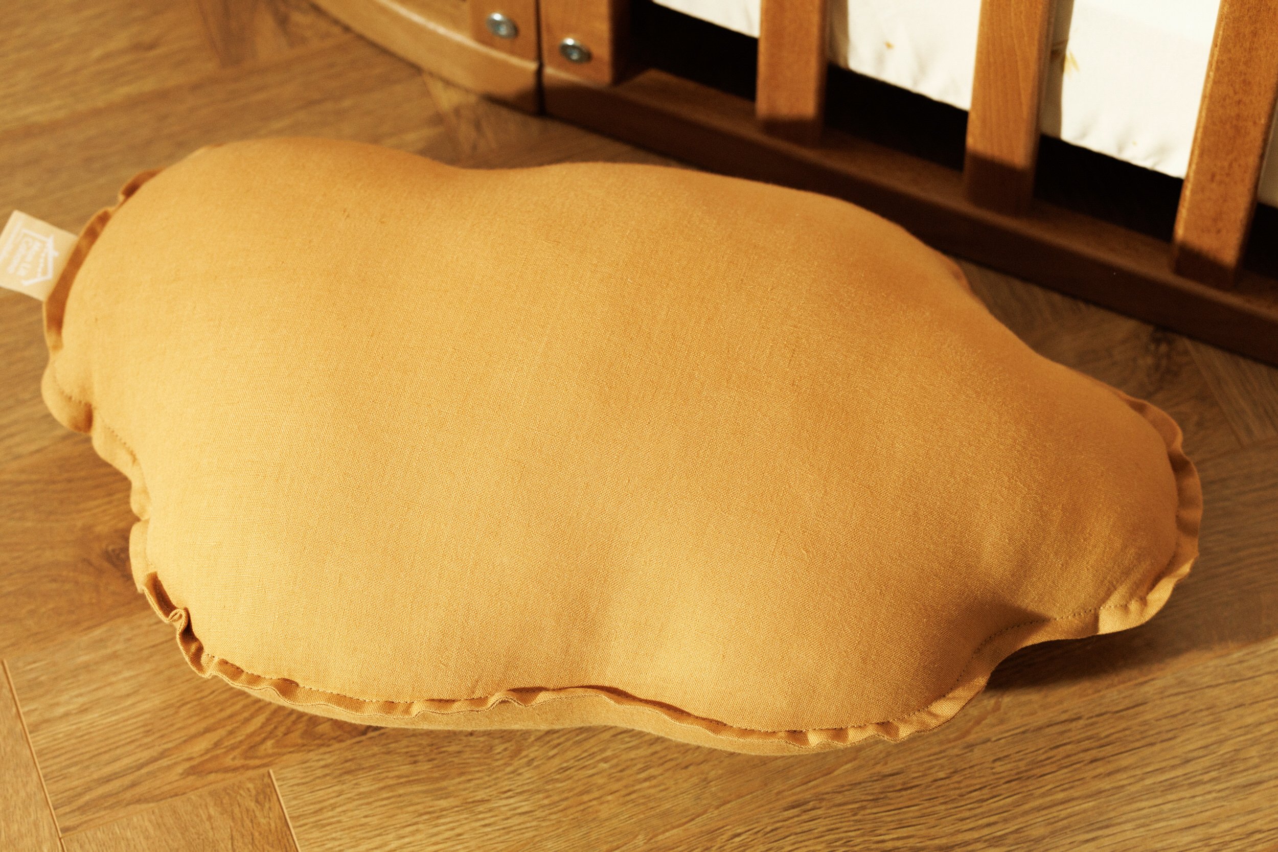 Caramel Cloud Linen Cushion