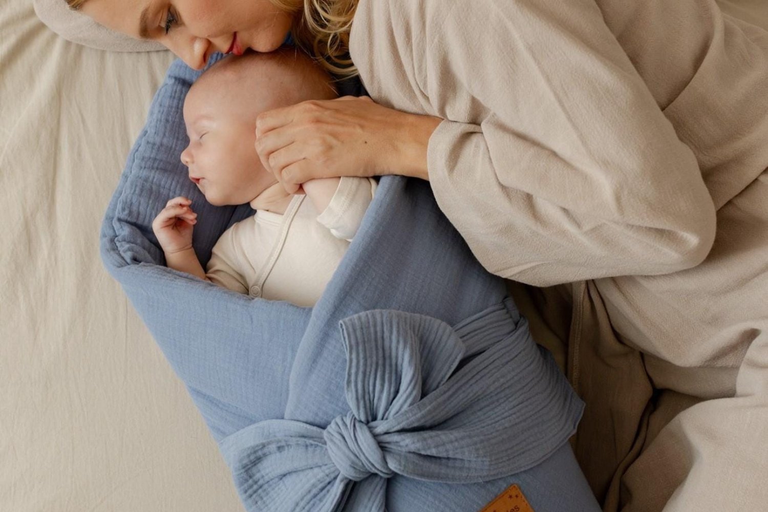 Babyschlafsack aus Musselin - Rosa