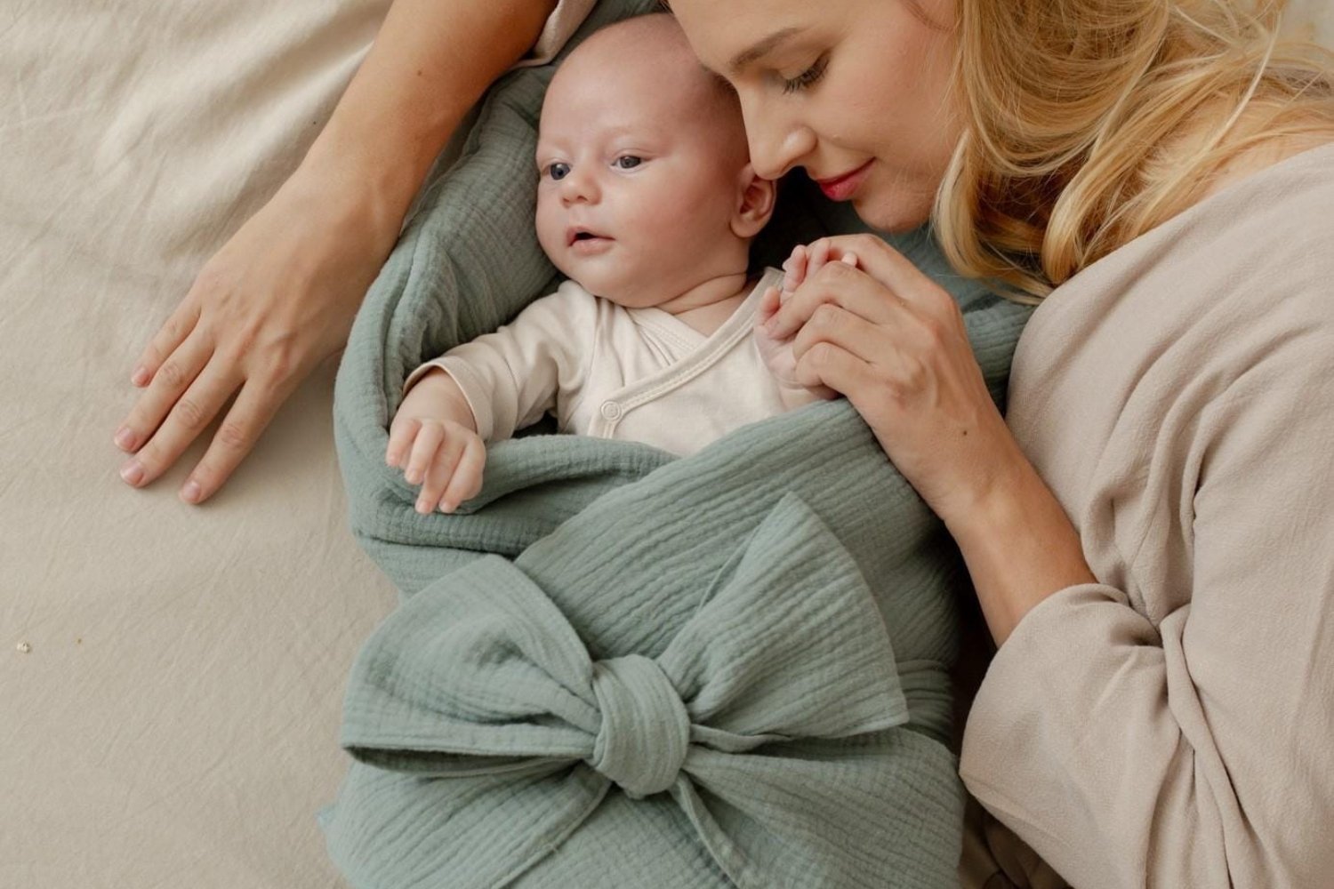 Babyschlafsack aus Musselin - Rosa