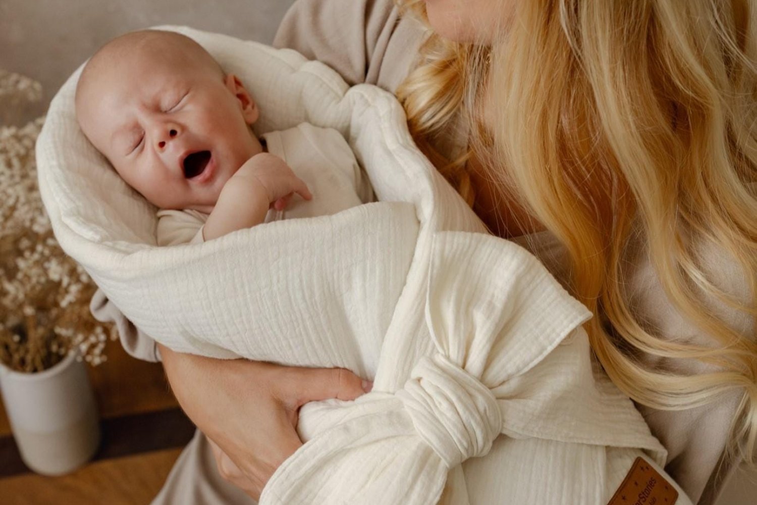 Babyschlafsack aus Musselin - Rosa