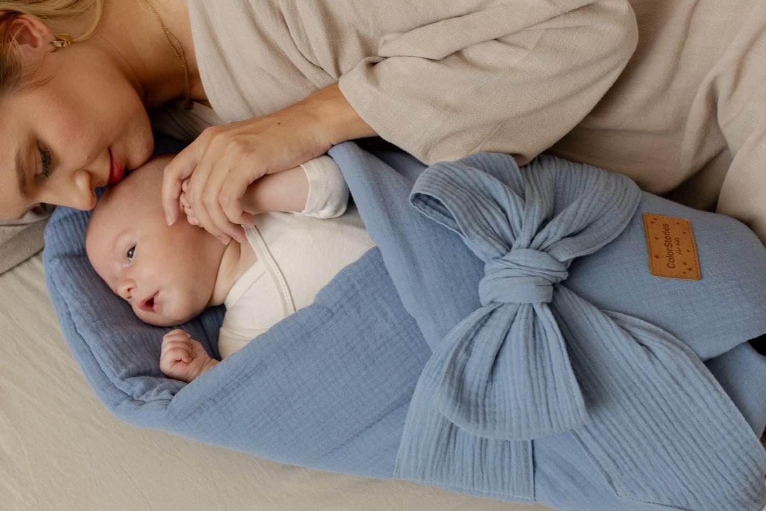 Babyschlafsack aus Musselin - Rosa