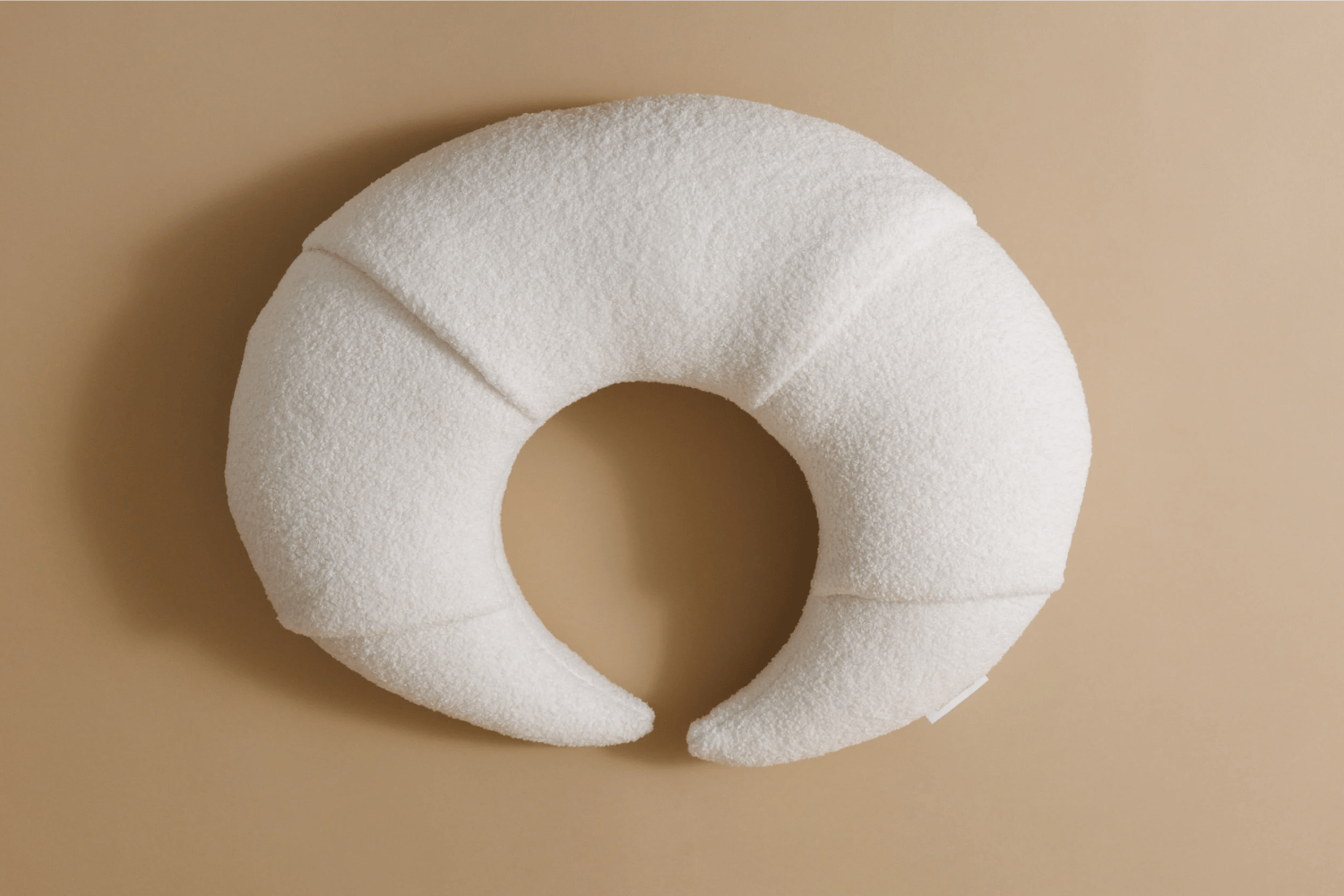 Mon Lit Cabane - - Coussin d'Allaitement Croissant - Vanille Bouclé - list: Blanc|Vanille