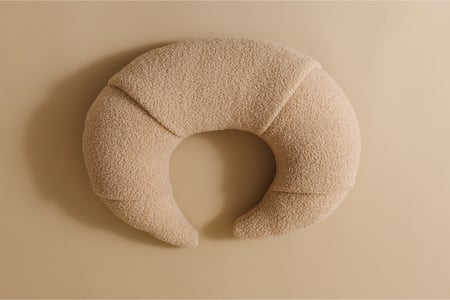 Croissant Nursing Pillow - Chocolate Bucle