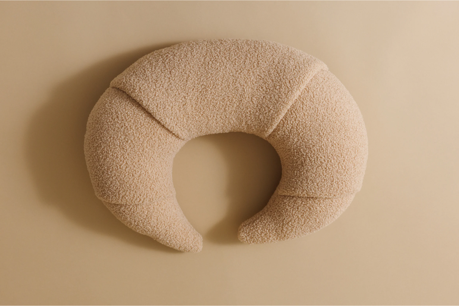 Croissant Nursing Pillow - Chocolate Bucle