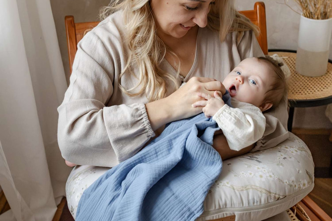 Sada 2 mušelínových plenek - Růžová a Krémová