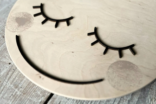 Applique murale Pleine Lune - Naturel - 1
