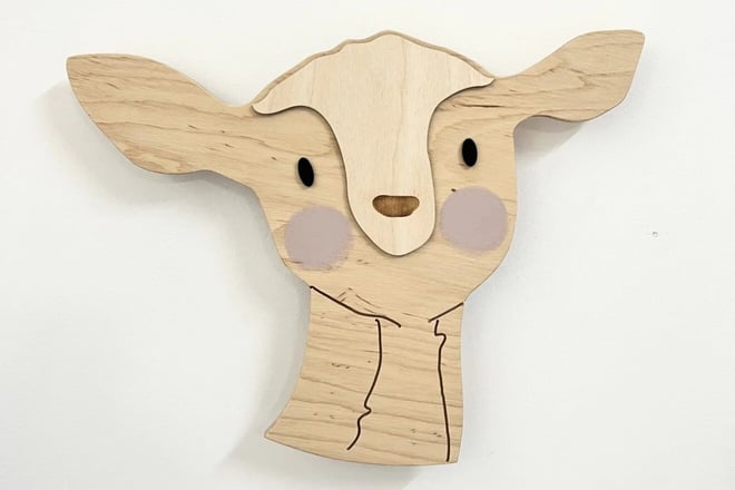 Wandlampe Hirsch - Natur