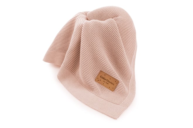Strickdecke Altrosa