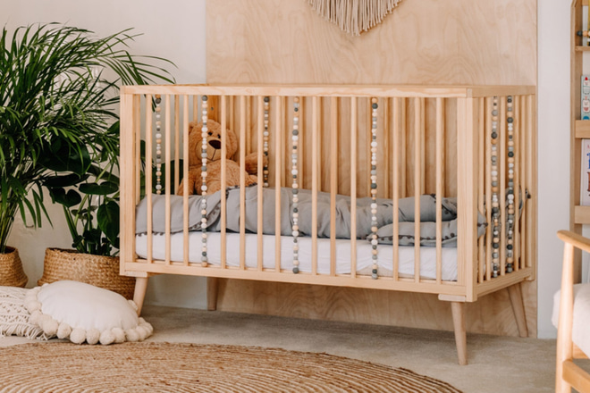 Sensory Baby Bed White