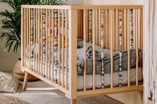 Sensory Baby Bed White