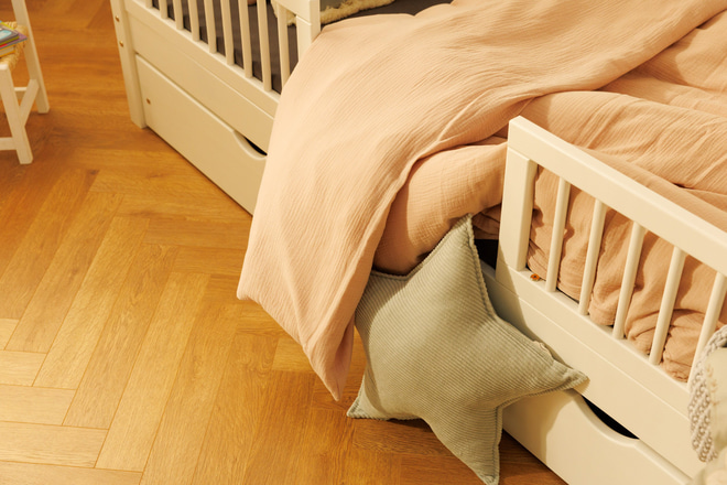 Housse de Couette et Oreiller 120x170 Mousseline de Coton - Cacao