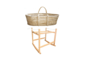 Moses Basket Cover and Fitted Sheet - White