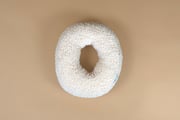 Coussin Lettre O - Vanilla Bouclé