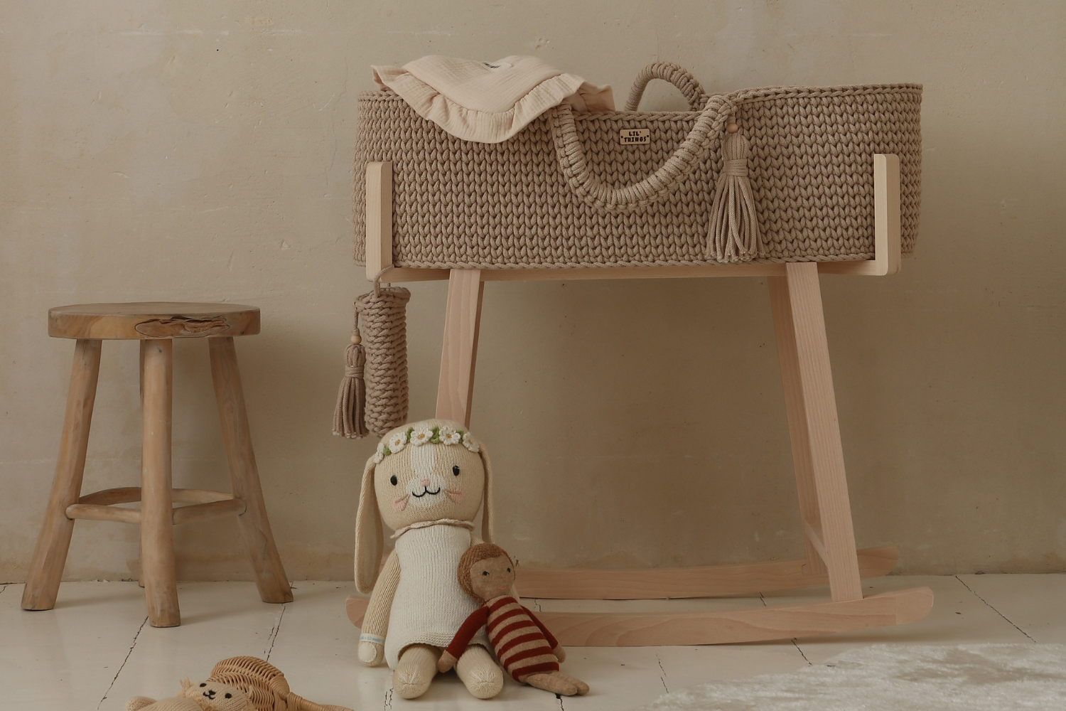 - Couffin en Crochet Avec Support - Mocha - Marron (Mon Lit Cabane) - Image 3