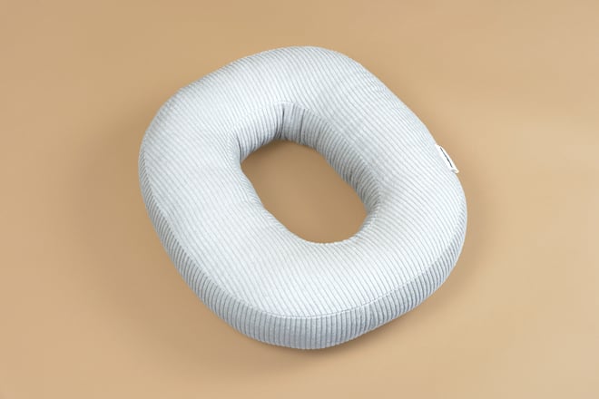 O - Velours Côtelé Écru