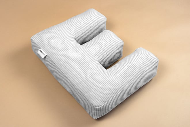 E - Velours Côtelé Écru