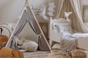 Tipi in Mussola a Righe Beige