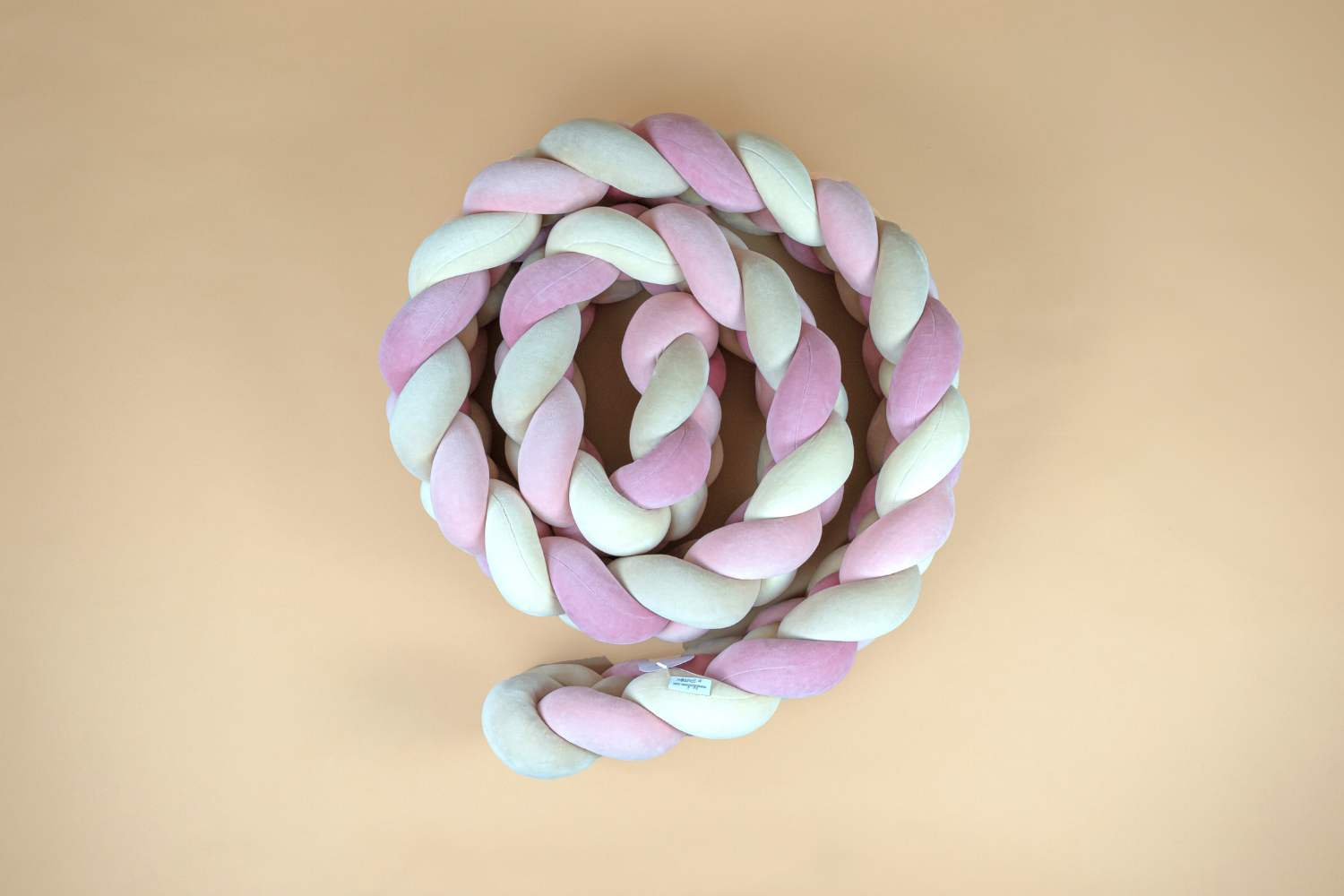 Contorno de Cama 4 cordas - Powder Pink i Amêndoa Contorno de Cama 4 cordas - Powder Pink i Amêndoa