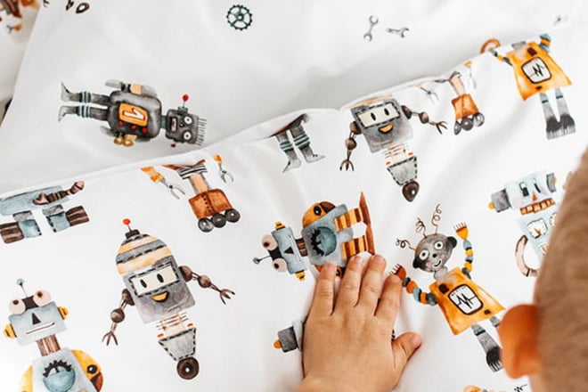 Housse de Couette Robots 140x200