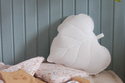 Cotton Leaf Cushion Powder Pink