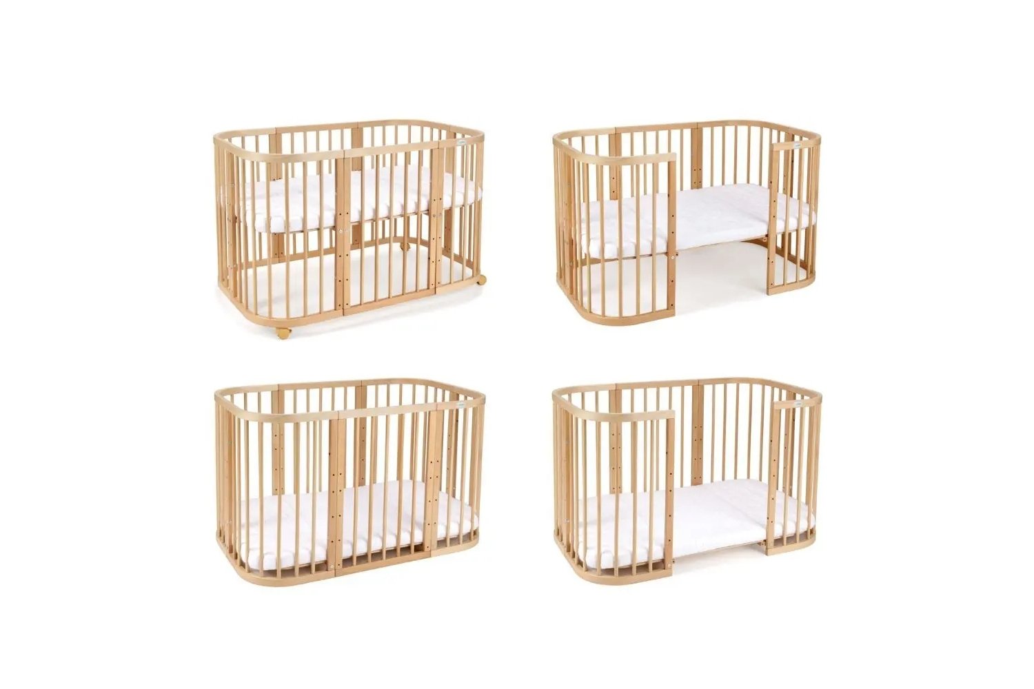 7 in 1 Rectangular Evolving Cradle - Natural 7 in 1 Rectangular Evolving Cradle - Natural