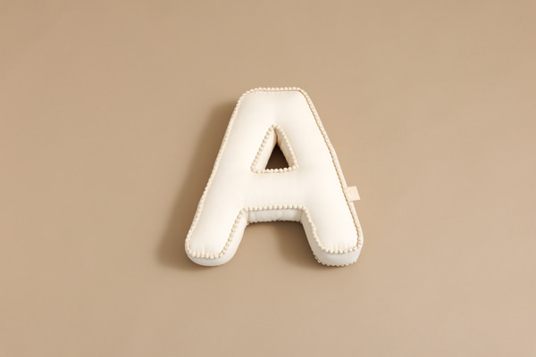 Letter Cushion A - Boho Vanilla