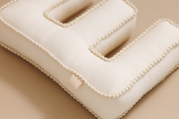 Letter Cushion E - Boho Vanilla