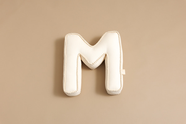 Letter Cushion M - Boho Vanilla