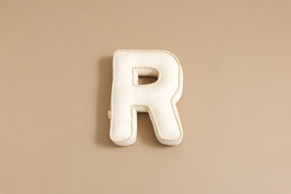 Letter Cushion R - Boho Vanilla