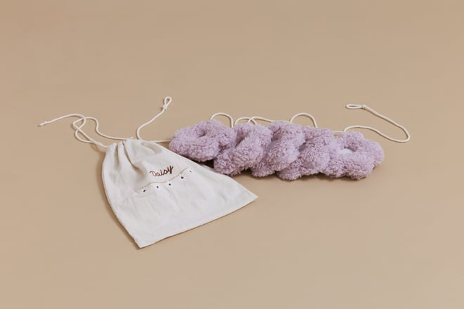 Grinalda de Margaridas Boucle - Rosa