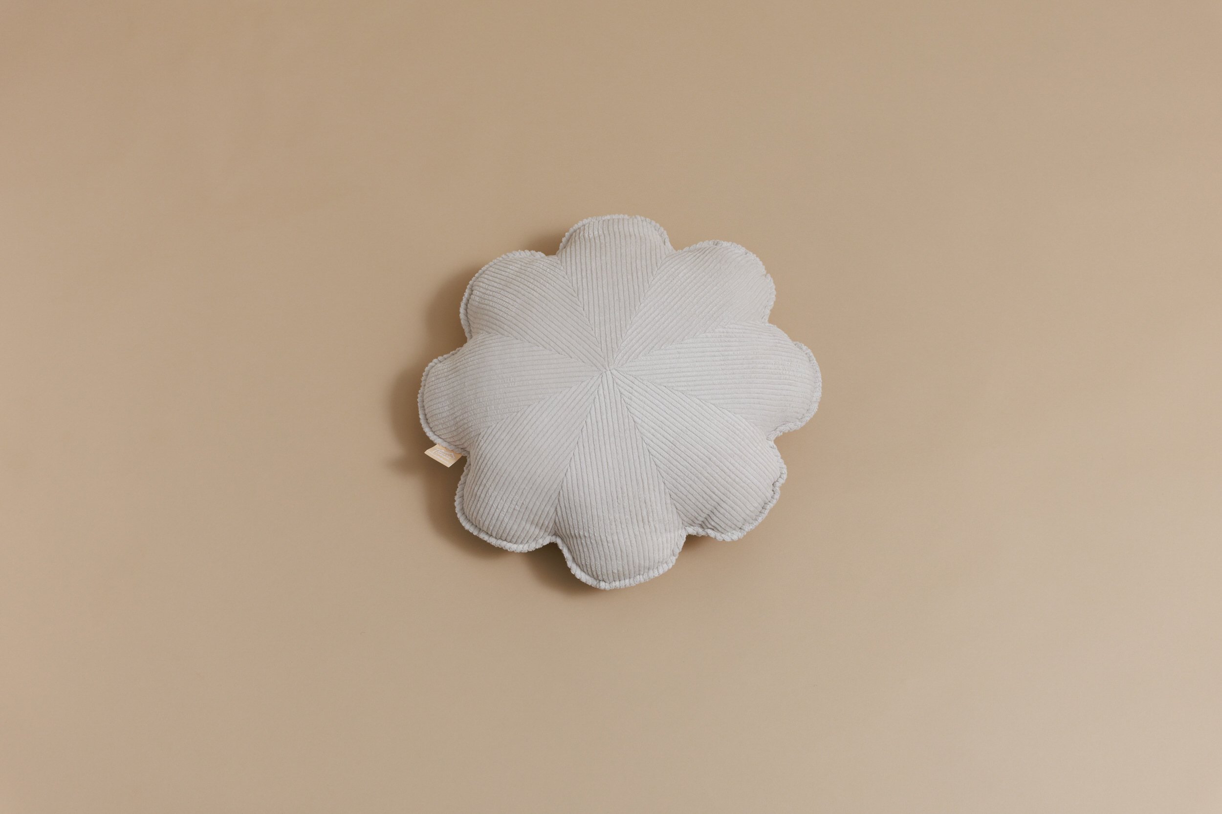 Ecru Flower Corduroy Cushion Ecru Flower Corduroy Cushion