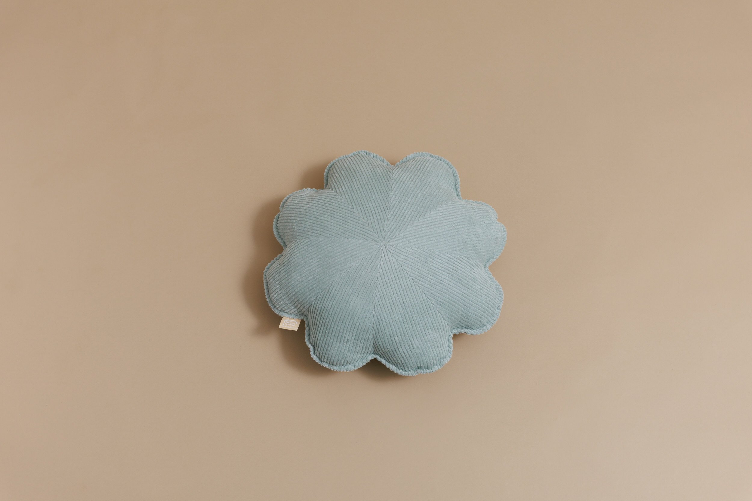 Water Green Flower Corduroy Cushion Water Green Flower Corduroy Cushion