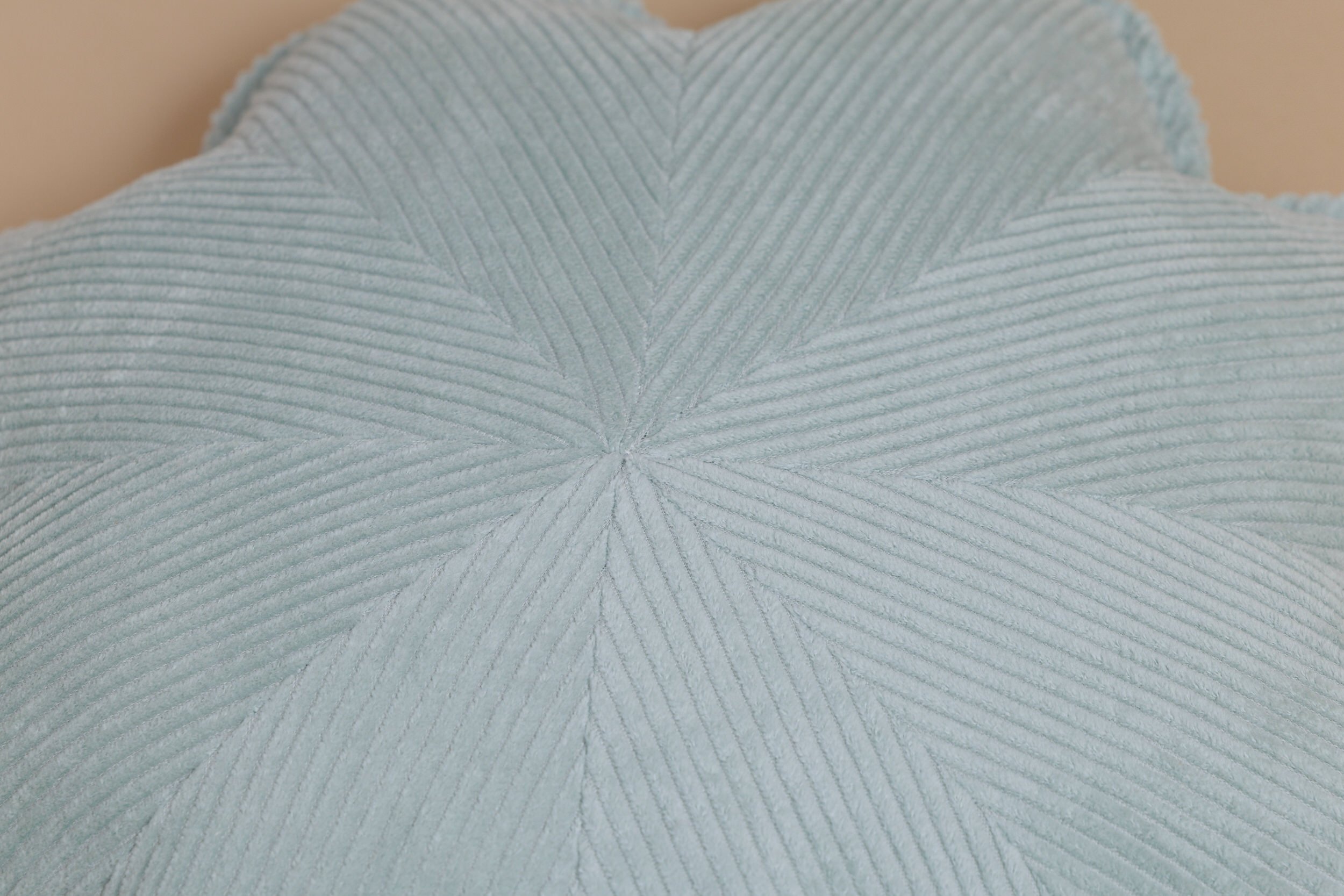 Water Green Flower Corduroy Cushion Water Green Flower Corduroy Cushion