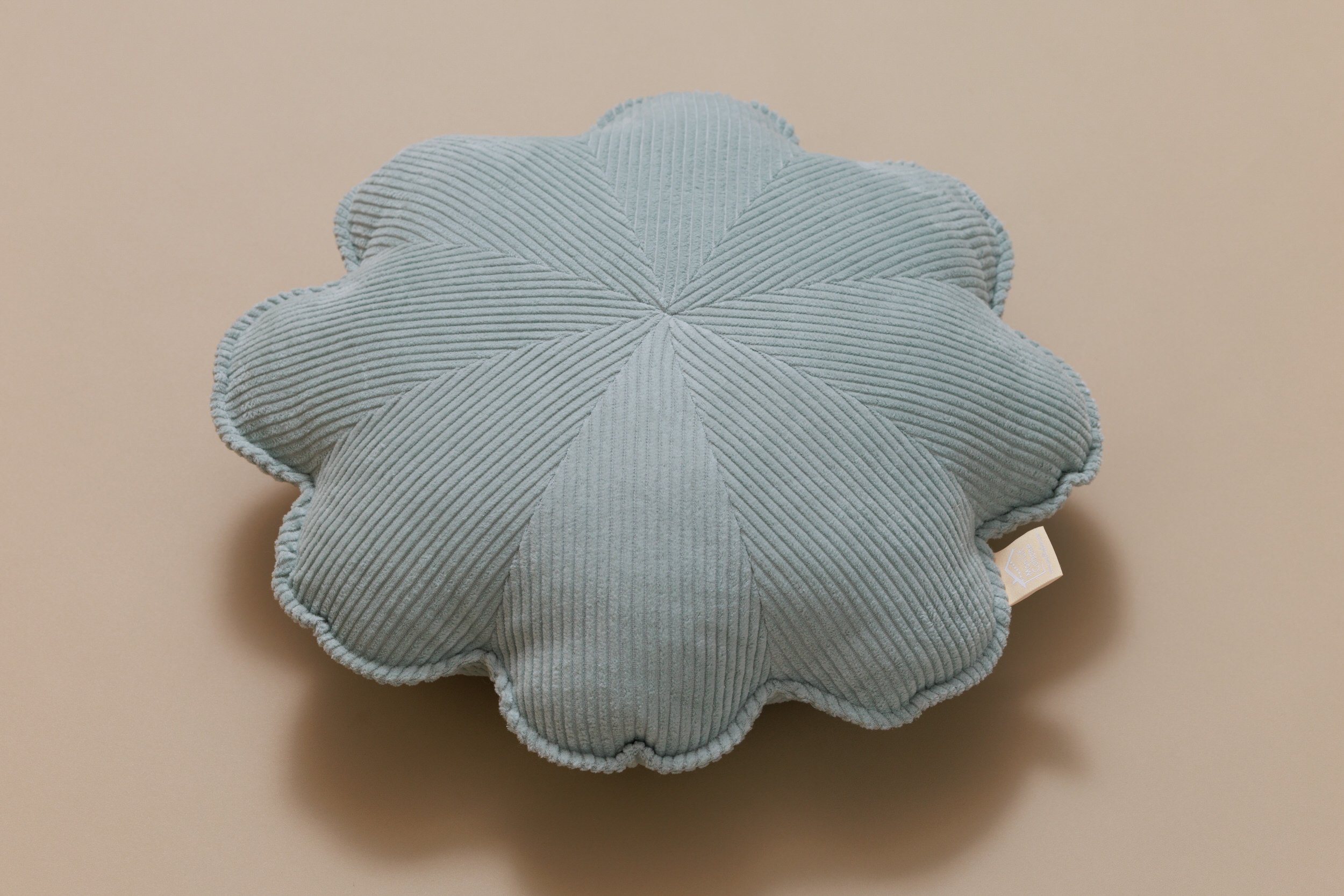 Water Green Flower Corduroy Cushion Water Green Flower Corduroy Cushion