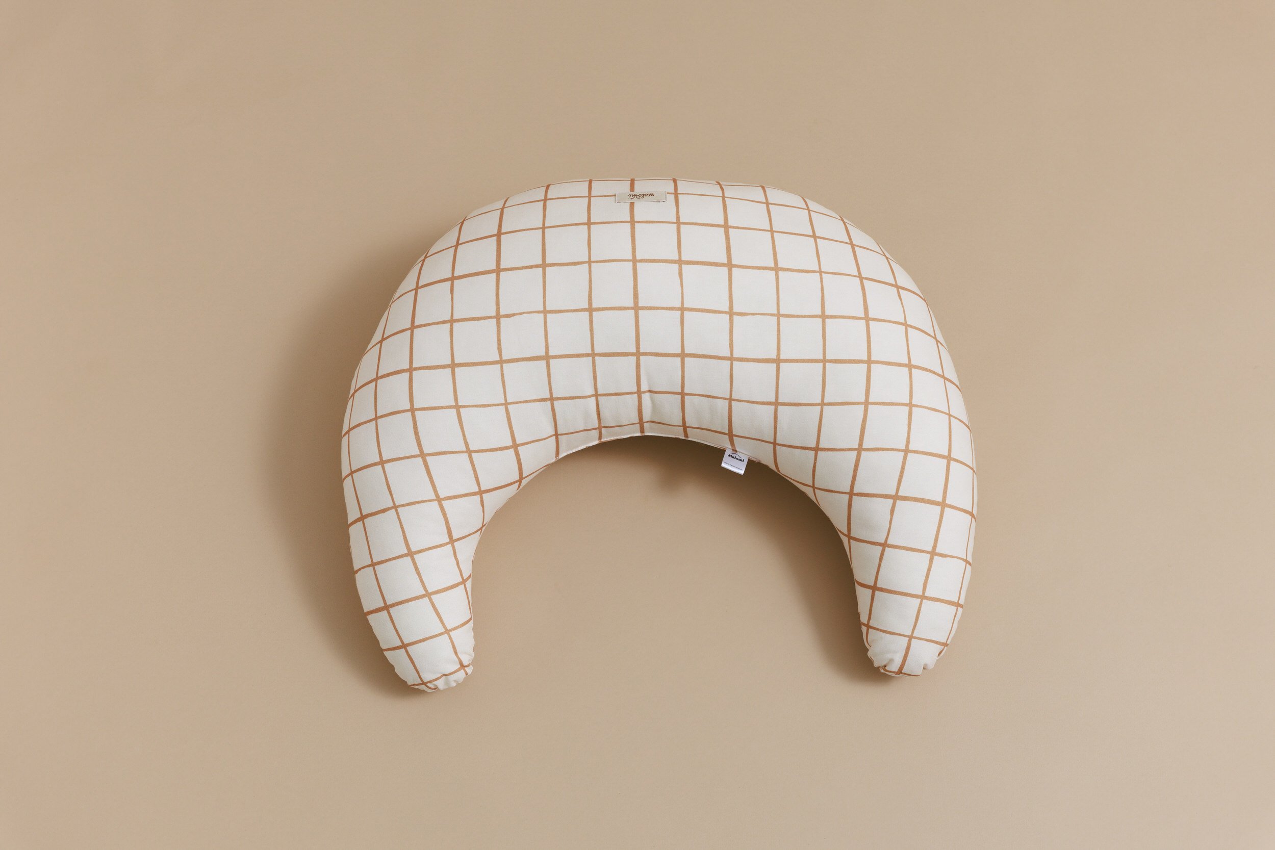 Coussin d'Allaitement Vichy Caramel Coussin d'Allaitement Vichy Caramel
