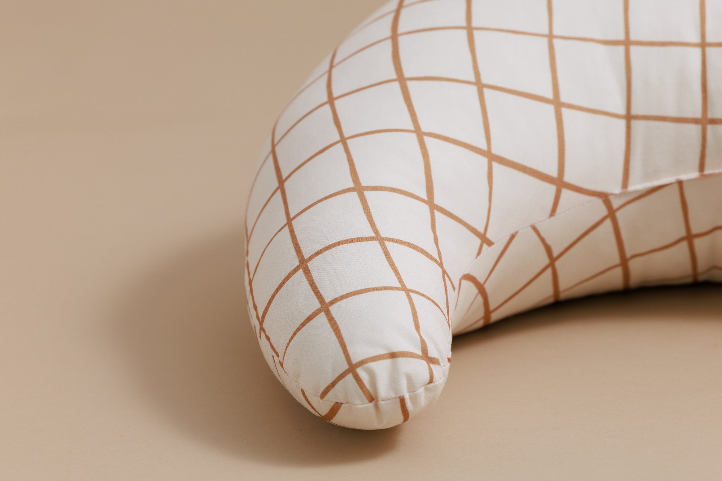 Coussin d'Allaitement Vichy Caramel Coussin d'Allaitement Vichy Caramel