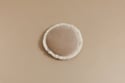 Cuscino Rotondo in Velluto con Frange - Miele