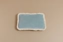 Rectangular Velour Fringed Cushion - Eucalyptus