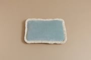Coussin Rectangulaire en Velours à Franges - Vert Sauge