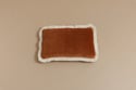 Coussin Rectangulaire en Velours à Franges - Cannelle