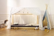 Telo per Letto a Capanna Boho Twist Vaniglia - Modello K