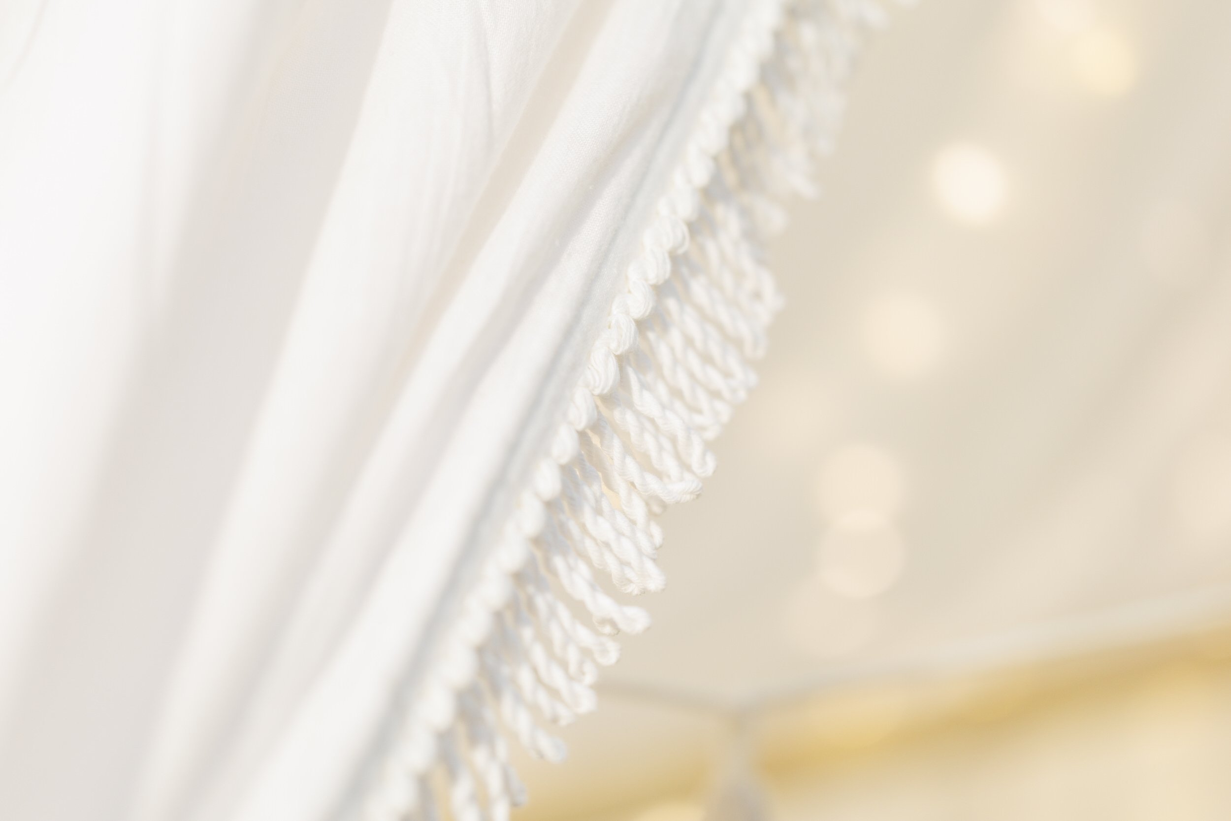 Toile de Lit Cabane Boho Twist Vanille - Modèle K Toile de Lit Cabane Boho Twist Vanille - Modèle K