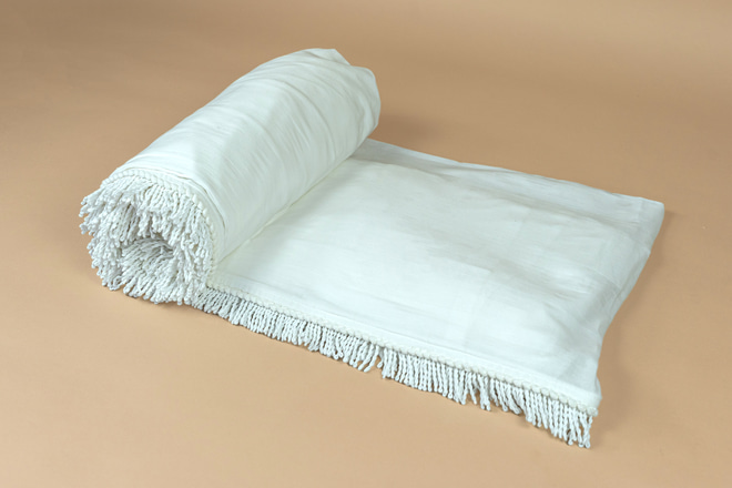 Plachta na Postel Cabane Boho Twist Bílá – Model L Double