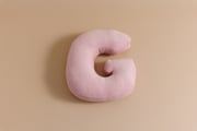 Letter Cushion G - Pink Corduroy